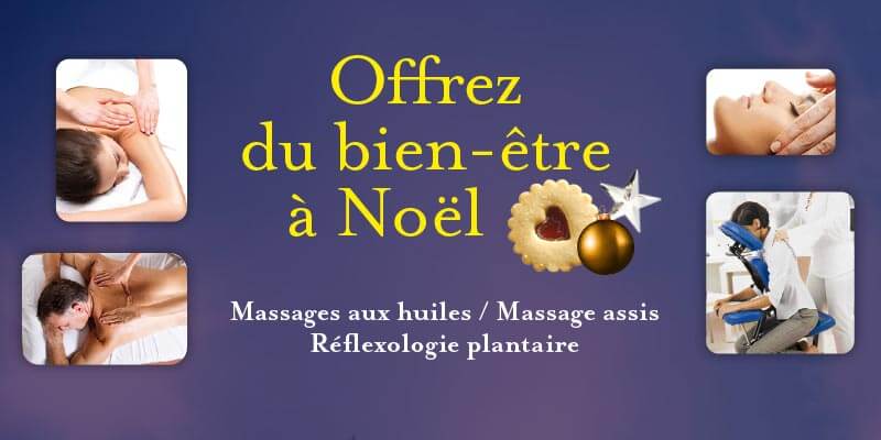 Massage bien-être bon cageau à offrir à Noël à Strasbourg